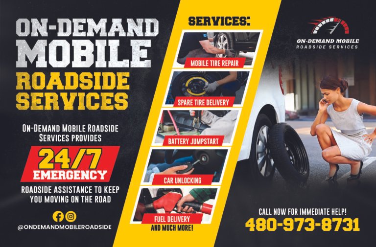 ON DEMAND MOBILE ROADSIDE SERVICES FLYER